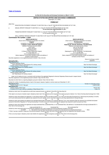 Thumbnail RELX 20-F Annual Report 