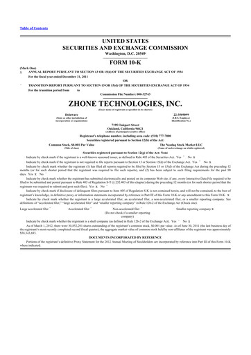 Thumbnail DZS Inc 10-K Annual Report 2011