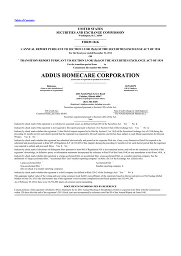 Thumbnail 
Addus HomeCare 10-K Annual Report 2011