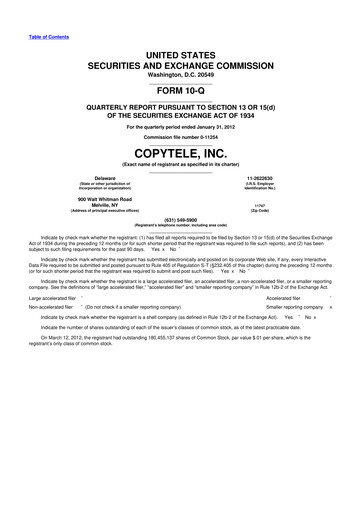 Miniature Anixa Biosciences 10-Q Rapport trimestriel 2012 