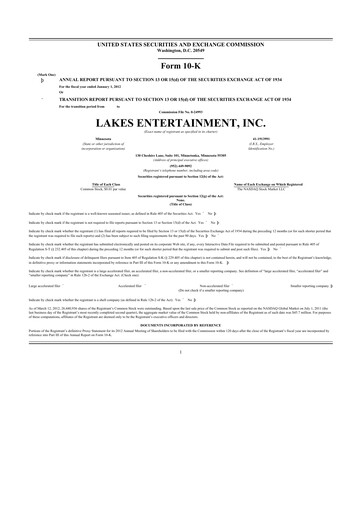 Thumbnail Golden Entertainment
 10-K Annual Report 2011