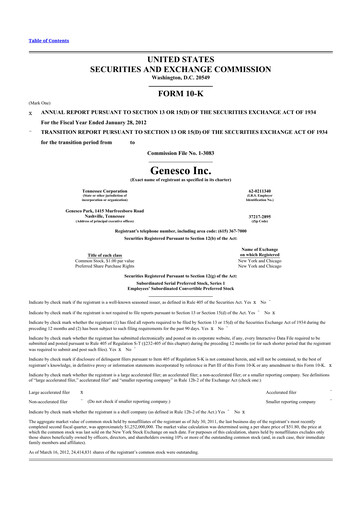 Thumbnail Genesco
 10-K Annual Report 