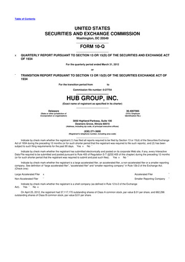 Thumbnail Hub Group
 10-Q Quarterly Report FY2012 