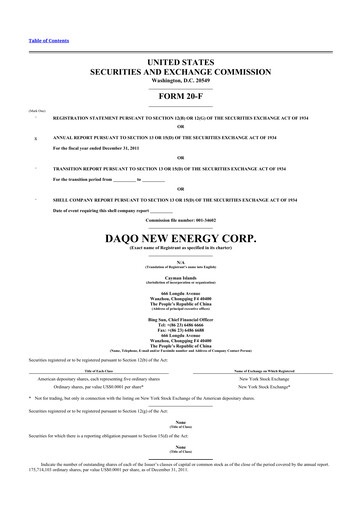 Thumbnail Daqo New Energy 20-F Annual Report 