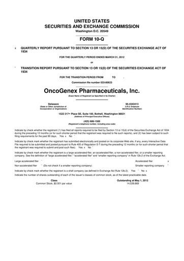 Thumbnail Achieve Life Sciences
 10-Q Quarterly Report FY2012 