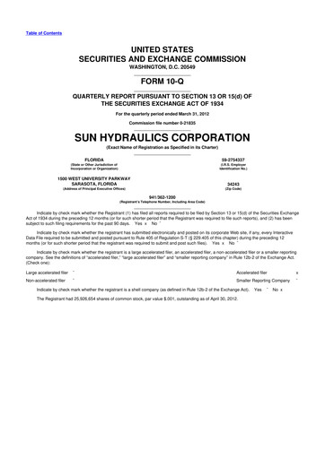 Thumbnail Helios Technologies 10-Q Quarterly Report FY2012 