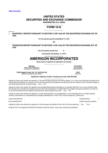 Vorschaubild Gentherm 10-Q Quartalsbericht 2012 