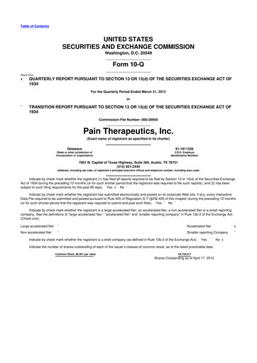 Thumbnail Cassava Sciences
 10-Q Quarterly Report FY2012 