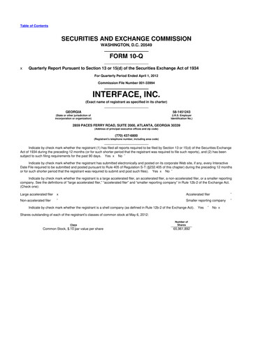 Thumbnail Interface, Inc. 10-Q Quarterly Report FY2012 