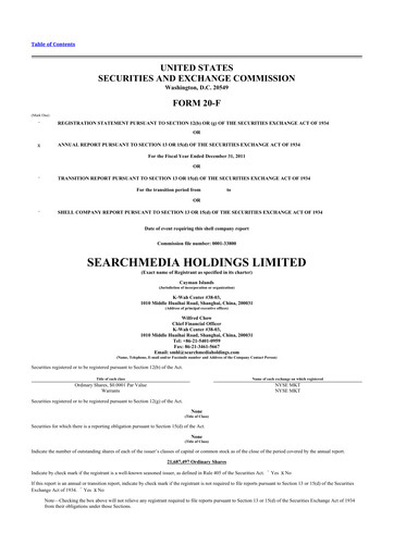 Vorschaubild Fluent 20-F Jahresbericht 