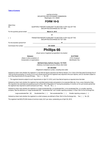 Thumbnail Phillips 66 10-Q Quarterly Report FY2012 