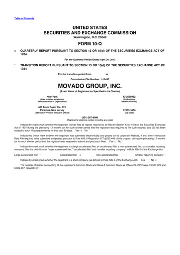 Thumbnail Movado Group 10-Q Quarterly Report FY2013 