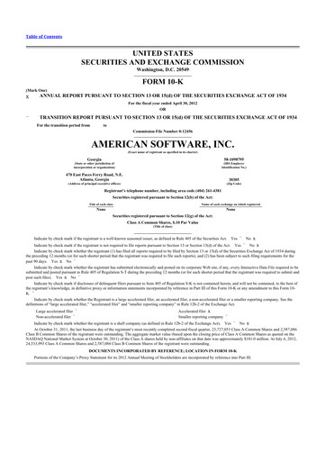 Thumbnail Logility Supply Chain Solutions 10-K Annual Report 2012