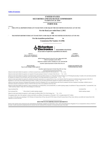 Thumbnail Richardson Electronics 10-K Annual Report 2012