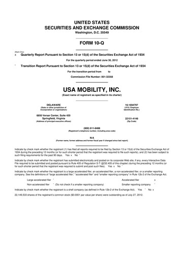 Thumbnail Spok Holdings
 10-Q Quarterly Report FY2012 