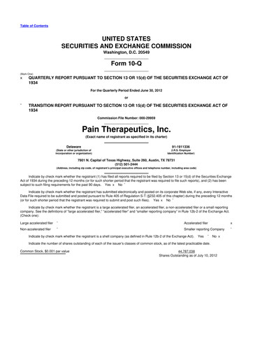 Thumbnail Cassava Sciences
 10-Q Quarterly Report FY2012 