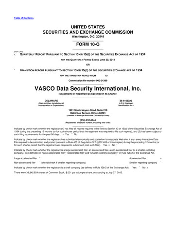 Vorschaubild OneSpan 10-Q Quartalsbericht  