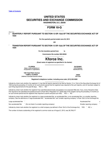 Thumbnail Kforce 10-Q Quarterly Report FY2012 