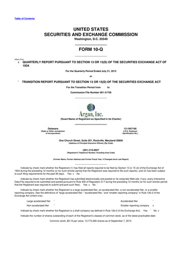 Thumbnail Argan 10-Q Quarterly Report FY2013 