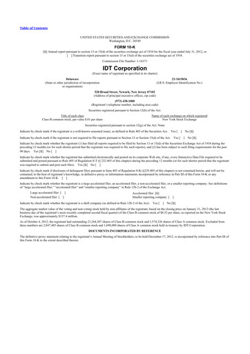 Thumbnail IDT Corporation
 10-K Annual Report 