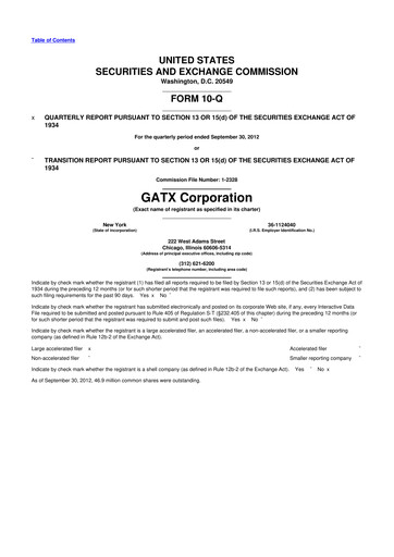 Thumbnail GATX 10-Q Quarterly Report FY2012 