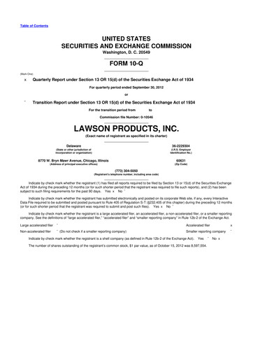 Thumbnail Distribution Solutions Group 10-Q Quarterly Report FY2012 