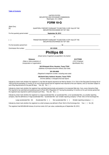 Thumbnail Phillips 66 10-Q Quarterly Report FY2012 