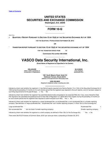 Vorschaubild OneSpan 10-Q Quartalsbericht 2012 