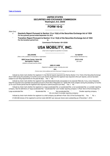 Thumbnail Spok Holdings
 10-Q Quarterly Report FY2012 