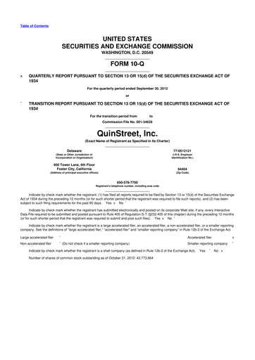 Thumbnail QuinStreet
 10-Q Quarterly Report FY2013 