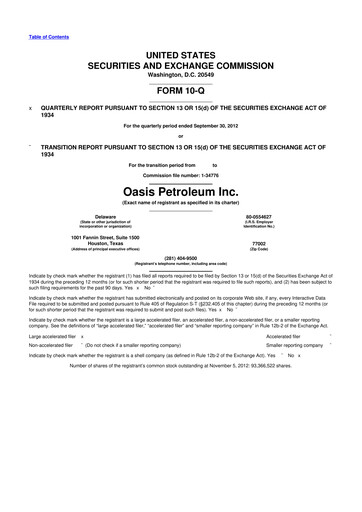 Thumbnail Chord Energy 10-Q Quarterly Report FY2012 