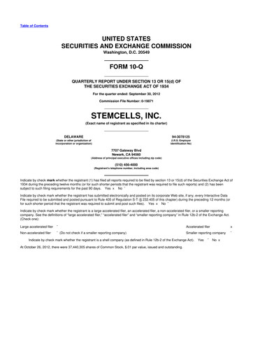 Miniature Microbot Medical
 10-Q Rapport trimestriel 2012 