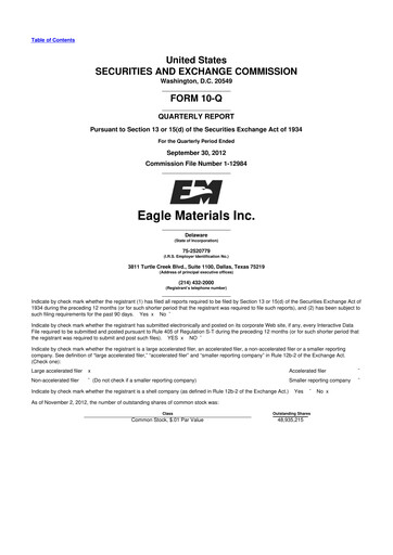 Thumbnail Eagle Materials
 10-Q Quarterly Report FY2013 