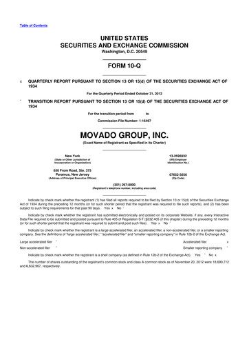 Thumbnail Movado Group 10-Q Quarterly Report FY2013 