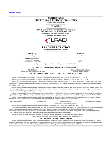 Thumbnail Genasys 10-K Annual Report 2012