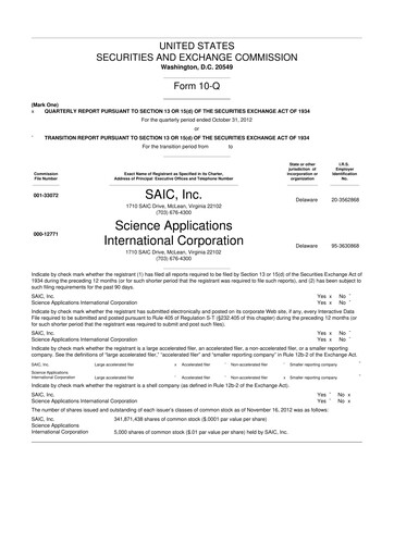 Thumbnail Leidos 10-Q Quarterly Report FY 