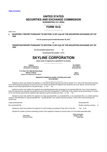 Miniature Champion Homes 10-Q Rapport trimestriel 2013 