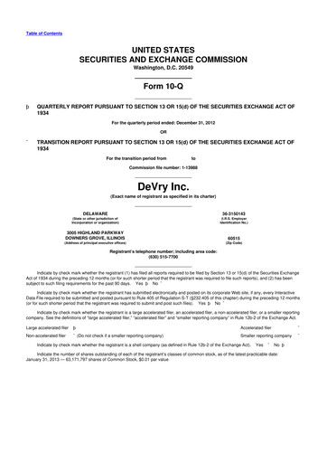 Thumbnail Adtalem Global Education
 10-Q Quarterly Report FY2013 