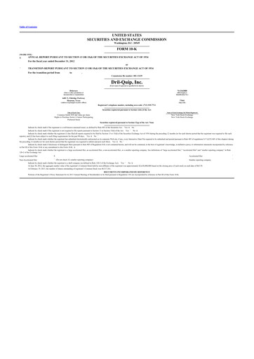 Miniature Innovex International 10-K Rapport annuel 2012