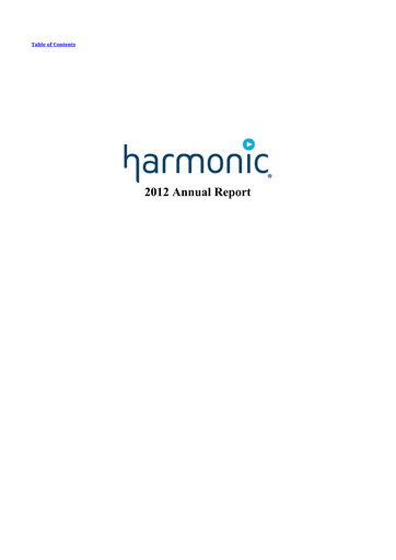 Vorschaubild Harmonic Inc. 10-K Jahresbericht 2012