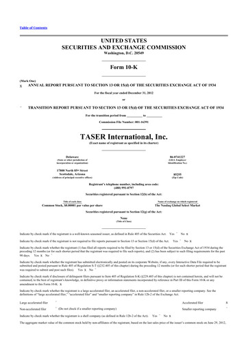 Thumbnail Axon Enterprise
 10-K Annual Report 2012