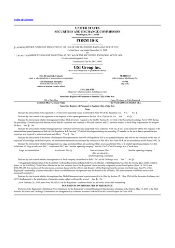 Thumbnail Novanta 10-K Annual Report 2012