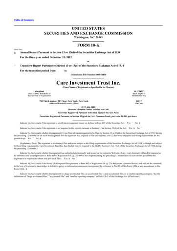 Thumbnail Tiptree 10-K Annual Report 2012