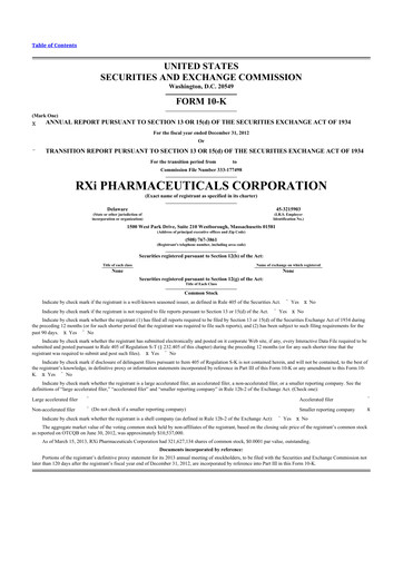 Thumbnail Phio Pharmaceuticals 10-K Annual Report 2012
