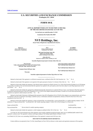 Thumbnail NV5 Global
 10-K Annual Report 