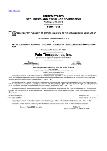 Thumbnail Cassava Sciences
 10-Q Quarterly Report FY2013 