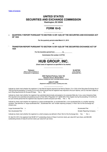 Thumbnail Hub Group
 10-Q Quarterly Report FY2013 