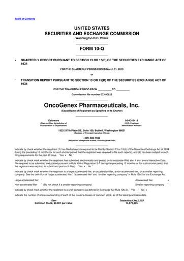 Thumbnail Achieve Life Sciences
 10-Q Quarterly Report FY2013 