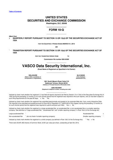 Vorschaubild OneSpan 10-Q Quartalsbericht 2013 