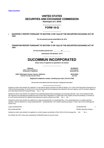 Thumbnail Ducommun 10-Q Quarterly Report FY2013 